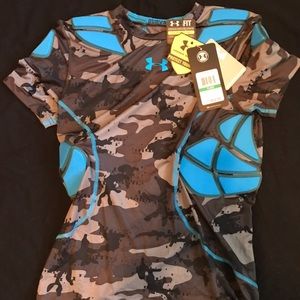 Boys Under Armour Football Compression Shirt, YLG